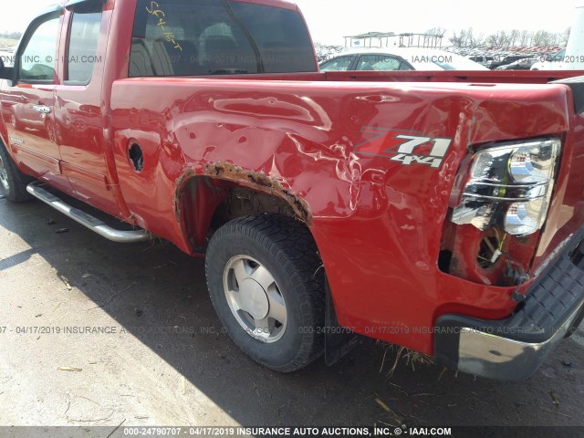 1GTEK19J07Z511943 - 2007 GMC NEW SIERRA K1500 RED photo 6