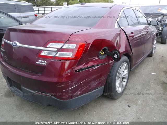 1FAHP2E84GG118794 - 2016 FORD TAURUS SEL RED photo 6