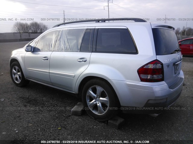 4JGBF71E88A309372 - 2008 MERCEDES-BENZ GL 450 4MATIC SILVER photo 3