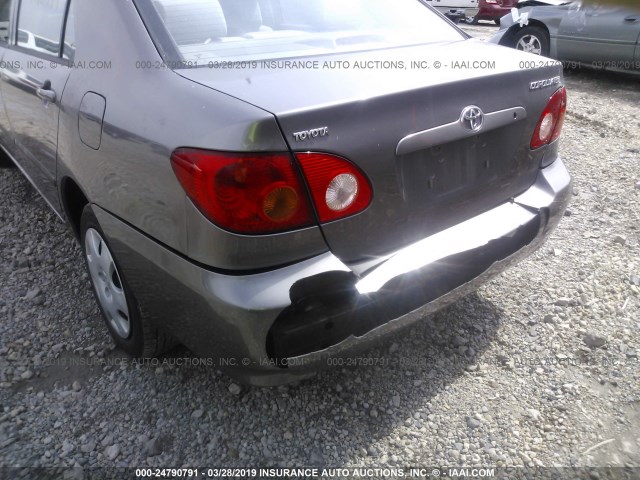 2T1BR32E24C266639 - 2004 TOYOTA COROLLA CE/LE/S GRAY photo 6