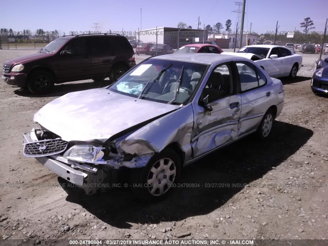 3N1CB51D62L602514 - 2002 NISSAN SENTRA XE/GXE GRAY photo 2