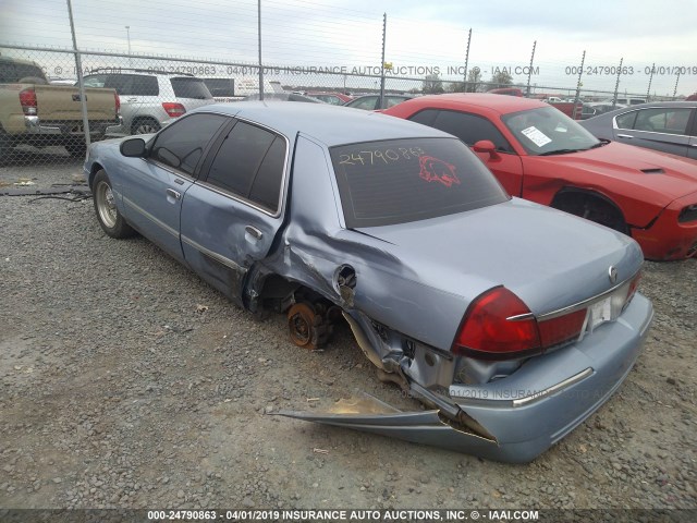 2MEFM75W1WX644961 - 1998 MERCURY GRAND MARQUIS LS/LIMITED BLUE photo 3