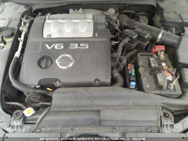 1N4BA41E37C808882 - 2007 NISSAN MAXIMA SE/SL SILVER photo 10