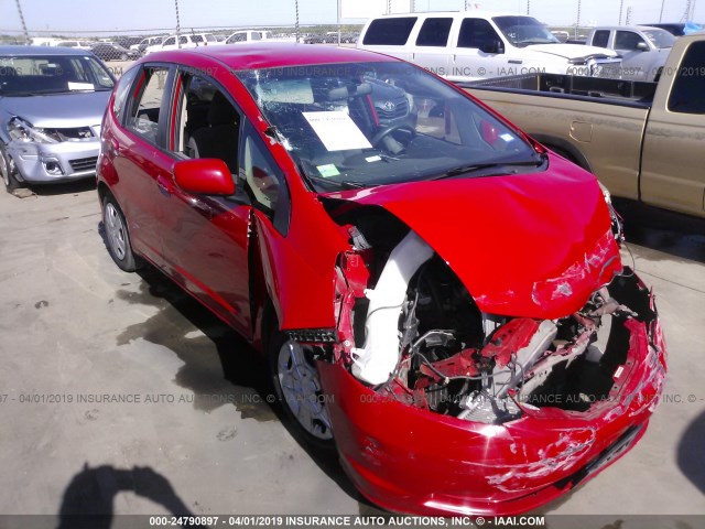 JHMGE8H34DC072870 - 2013 HONDA FIT RED photo 1