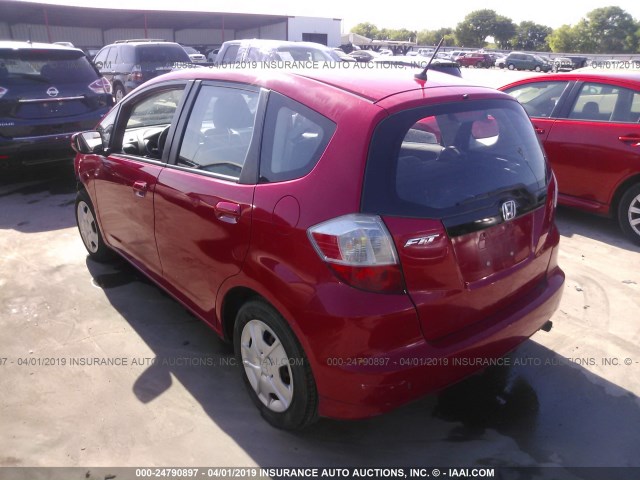 JHMGE8H34DC072870 - 2013 HONDA FIT RED photo 3