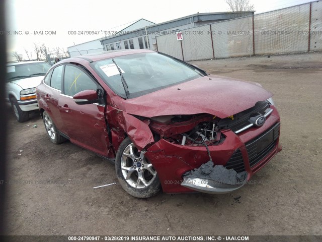 1FADP3J28DL150964 - 2013 FORD FOCUS TITANIUM MAROON photo 1