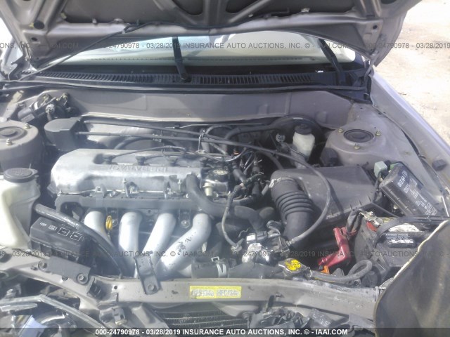 1NXBR18E0WZ110760 - 1998 TOYOTA COROLLA VE/CE/LE SILVER photo 10