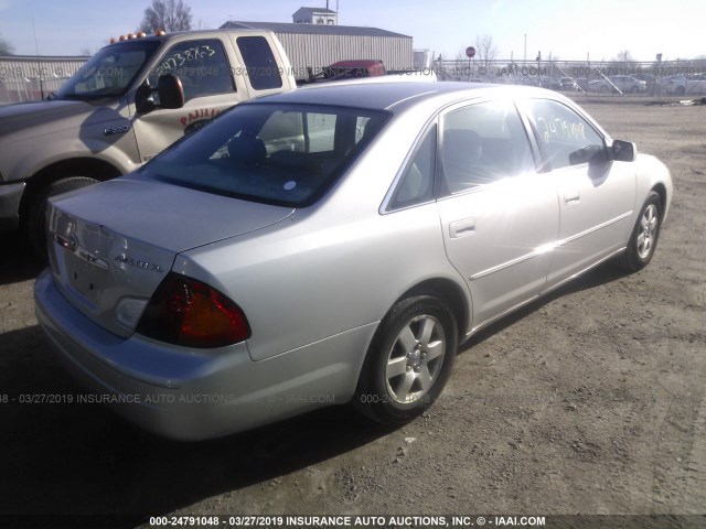 4T1BF28B31U183344 - 2001 TOYOTA AVALON XL/XLS SILVER photo 4