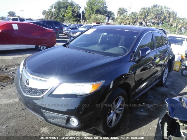 5J8TB3H59DL010959 - 2013 ACURA RDX TECHNOLOGY BLACK photo 2