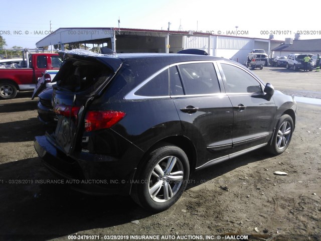 5J8TB3H59DL010959 - 2013 ACURA RDX TECHNOLOGY BLACK photo 4