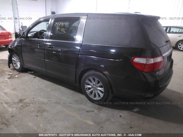 5FNRL38867B065683 - 2007 HONDA ODYSSEY TOURING BLACK photo 3