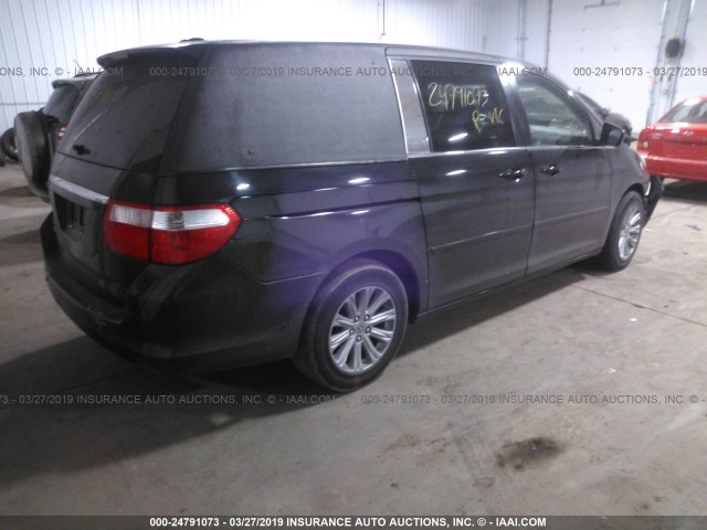 5FNRL38867B065683 - 2007 HONDA ODYSSEY TOURING BLACK photo 4