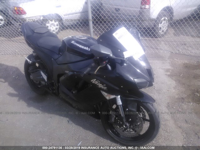 JKAZX4P167A009888 - 2007 KAWASAKI ZX600 P BLACK photo 1