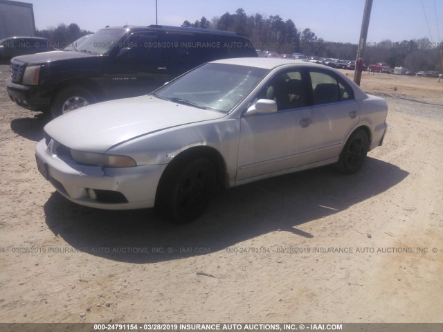 4A3AA46GX2E141870 - 2002 MITSUBISHI GALANT ES/LS WHITE photo 2