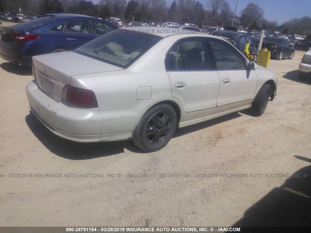 4A3AA46GX2E141870 - 2002 MITSUBISHI GALANT ES/LS WHITE photo 4