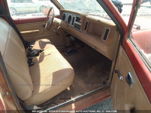 1FTBR10A7FUA08420 - 1985 FORD RANGER RED photo 5