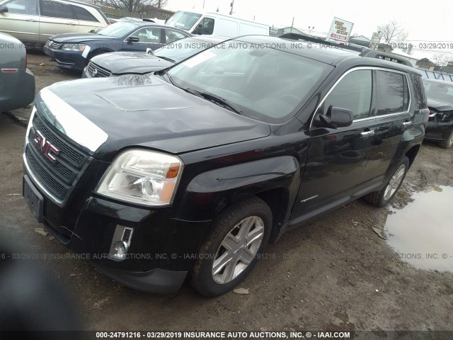 2CTALDEW1A6290391 - 2010 GMC TERRAIN SLE BLACK photo 2