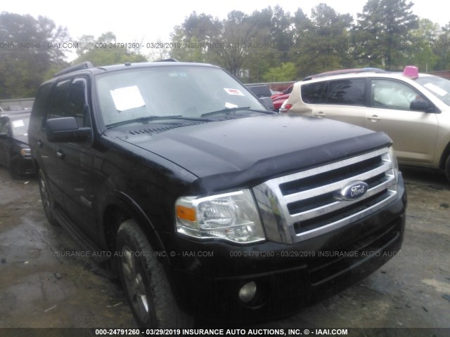 1FMFU15548LA55839 - 2008 FORD EXPEDITION XLT BLACK photo 1