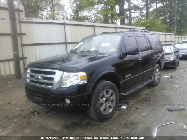 1FMFU15548LA55839 - 2008 FORD EXPEDITION XLT BLACK photo 2