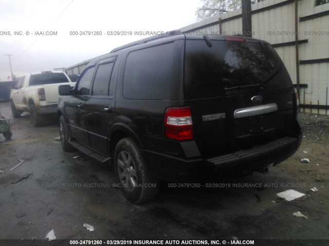 1FMFU15548LA55839 - 2008 FORD EXPEDITION XLT BLACK photo 3