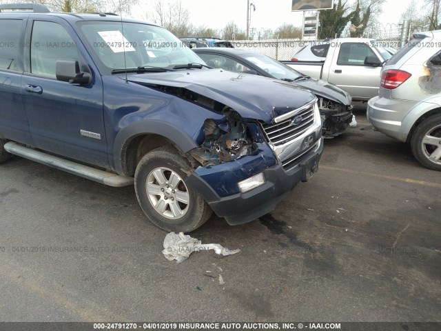 1FMEU73E37UB32064 - 2007 FORD EXPLORER XLT BLUE photo 6