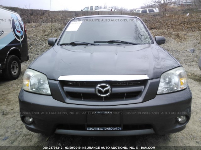 4F2YZ94196KM05514 - 2006 MAZDA TRIBUTE S GRAY photo 6