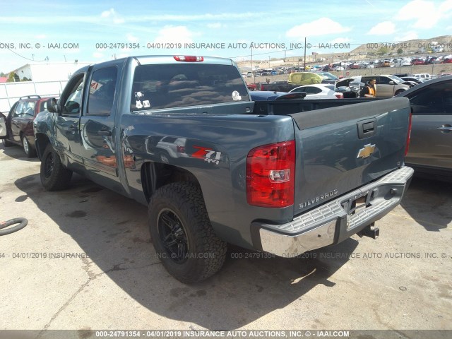 3GCEK23MX9G164925 - 2009 CHEVROLET SILVERADO K1500 LT Light Blue photo 3