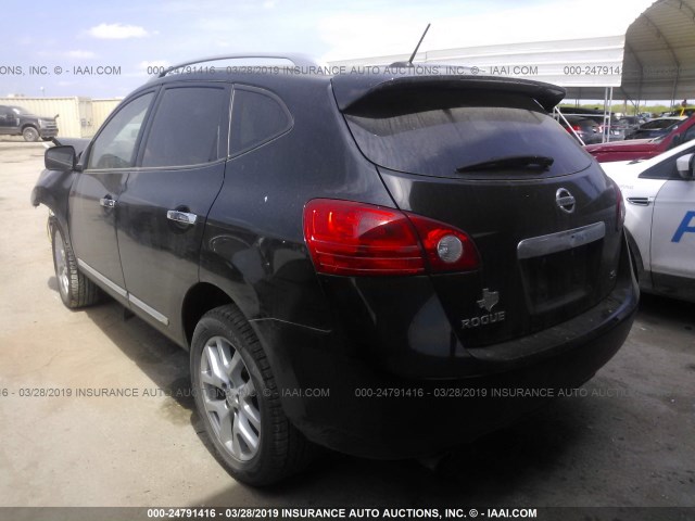 JN8AS5MT1BW574367 - 2011 NISSAN ROGUE S/SV/KROM BLACK photo 3