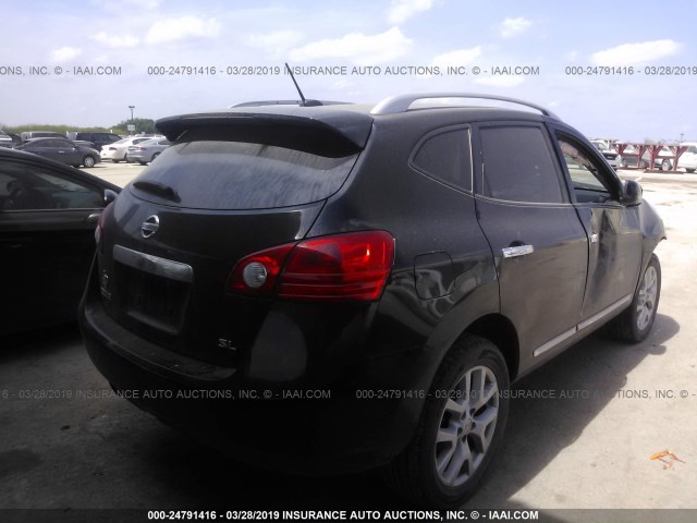 JN8AS5MT1BW574367 - 2011 NISSAN ROGUE S/SV/KROM BLACK photo 4