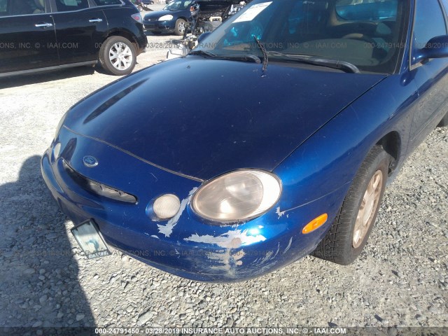 1FALP52U2TA172587 - 1996 FORD TAURUS GL BLUE photo 6