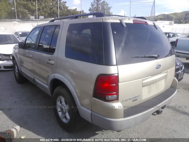 1FMZU63E42ZA97591 - 2002 FORD EXPLORER XLT GOLD photo 3