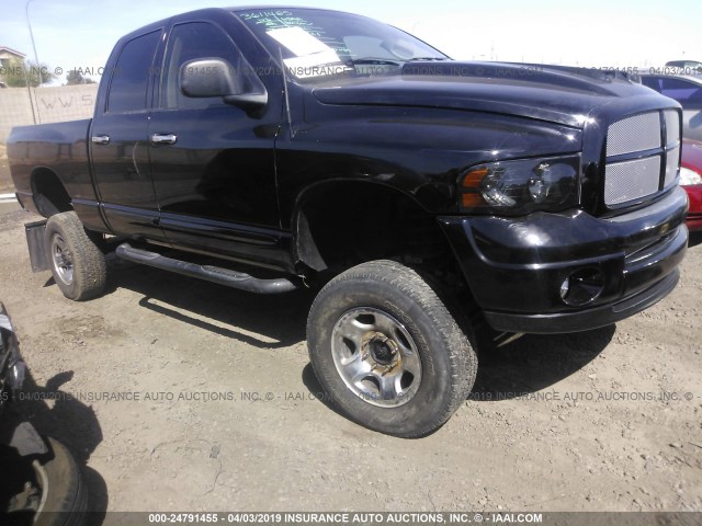 1D7KU28D54J187015 - 2004 DODGE RAM 2500 ST/SLT BLACK photo 1