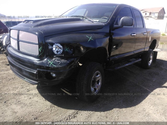 1D7KU28D54J187015 - 2004 DODGE RAM 2500 ST/SLT BLACK photo 2