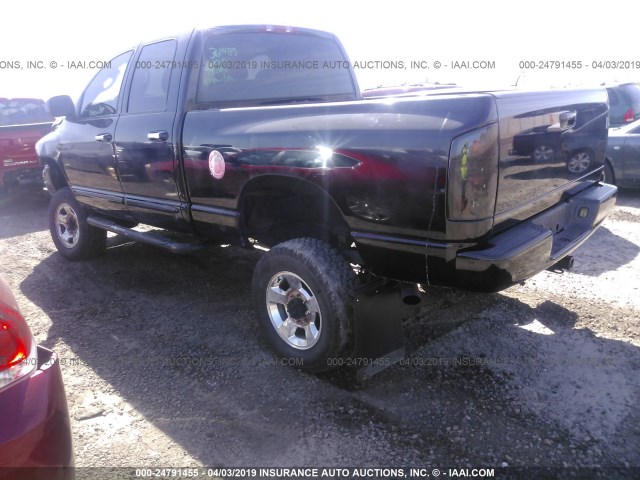 1D7KU28D54J187015 - 2004 DODGE RAM 2500 ST/SLT BLACK photo 3