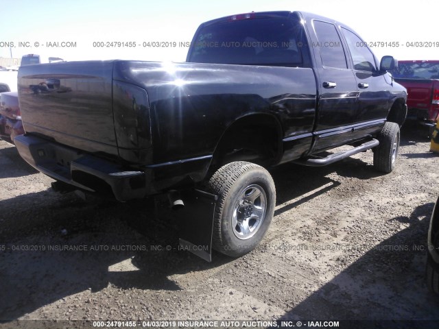 1D7KU28D54J187015 - 2004 DODGE RAM 2500 ST/SLT BLACK photo 4