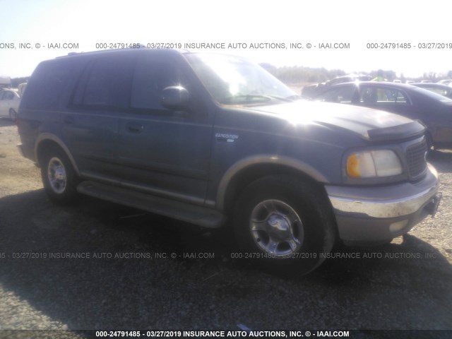 1FMRU17W91LA78168 - 2001 FORD EXPEDITION EDDIE BAUER Navy photo 1