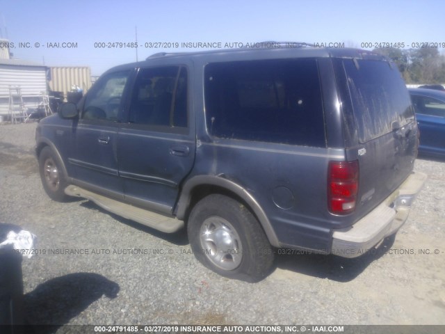 1FMRU17W91LA78168 - 2001 FORD EXPEDITION EDDIE BAUER Navy photo 3