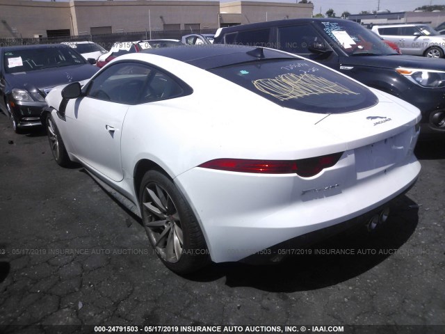 SAJWA6AT8H8K42262 - 2017 JAGUAR F-TYPE WHITE photo 3