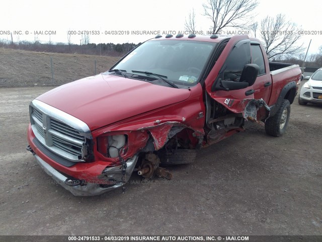 3D7KS28A38G230835 - 2008 DODGE RAM 2500 ST/SLT RED photo 2