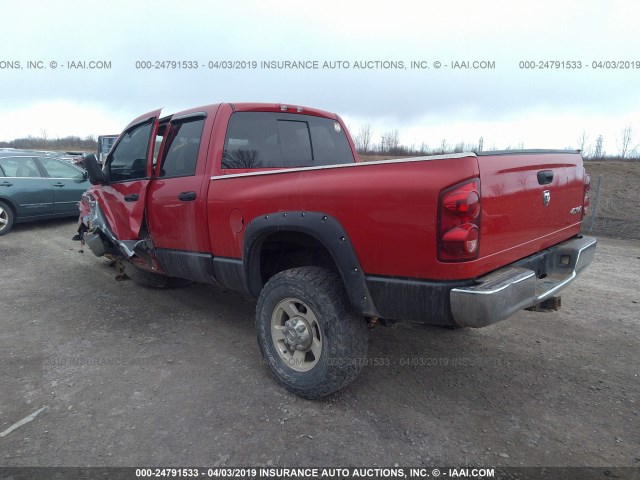 3D7KS28A38G230835 - 2008 DODGE RAM 2500 ST/SLT RED photo 3