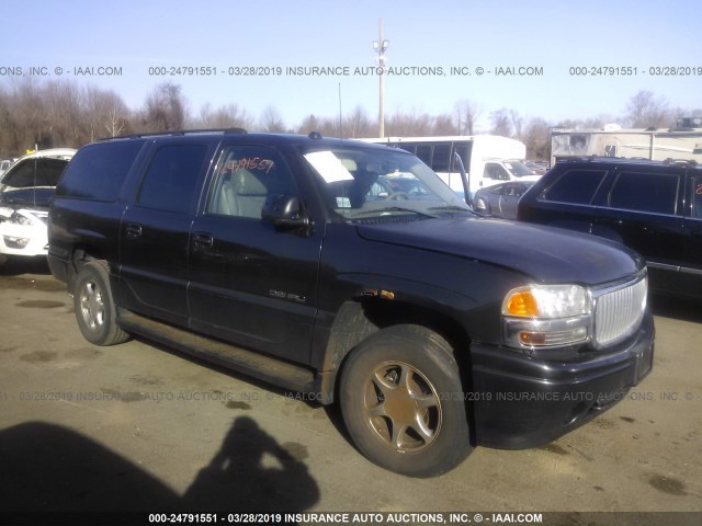 1GKFK66U04J318562 - 2004 GMC YUKON XL DENALI BLACK photo 1