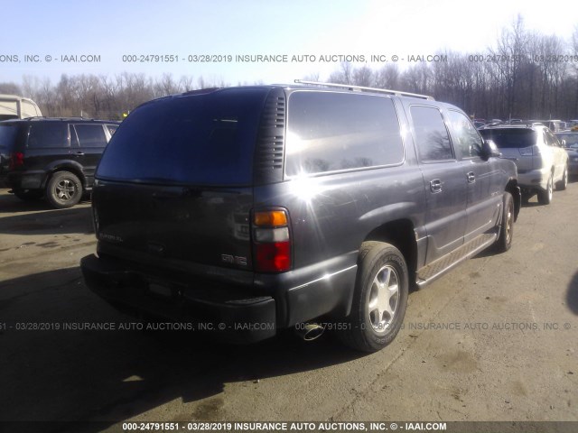 1GKFK66U04J318562 - 2004 GMC YUKON XL DENALI BLACK photo 4