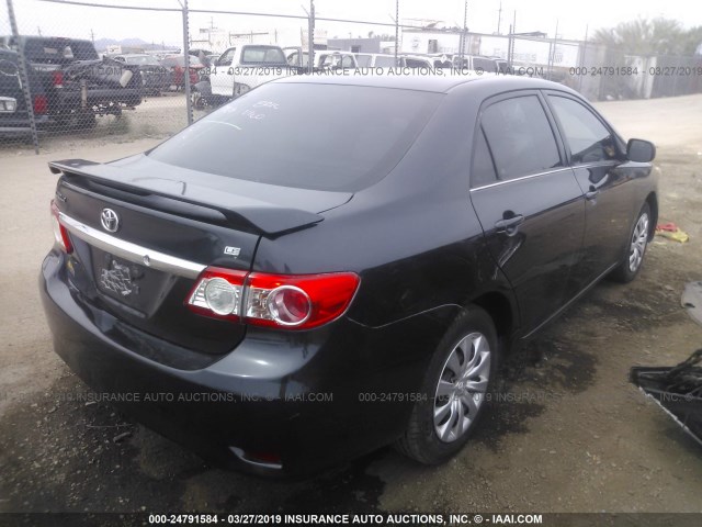 5YFBU4EE1DP101763 - 2013 TOYOTA COROLLA S/LE GRAY photo 4