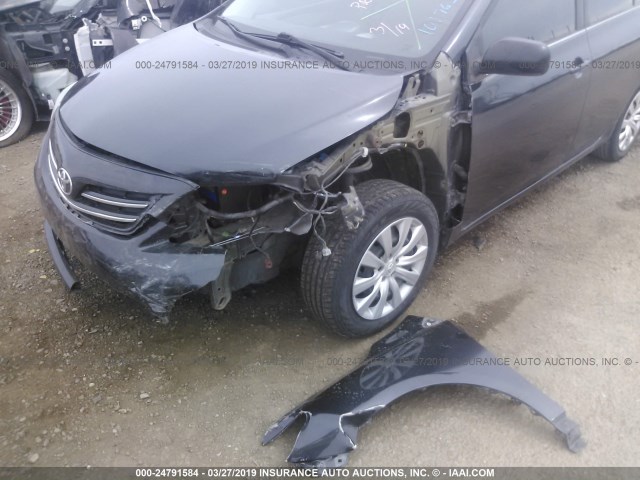 5YFBU4EE1DP101763 - 2013 TOYOTA COROLLA S/LE GRAY photo 6