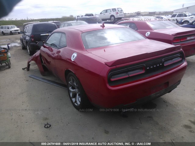 2C3CDZAG2GH172607 - 2016 DODGE CHALLENGER SXT RED photo 3