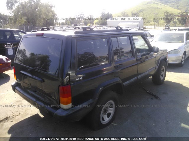 1J4FF68S3XL666211 - 1999 JEEP CHEROKEE SPORT/CLASSIC შავი ფოტო 4