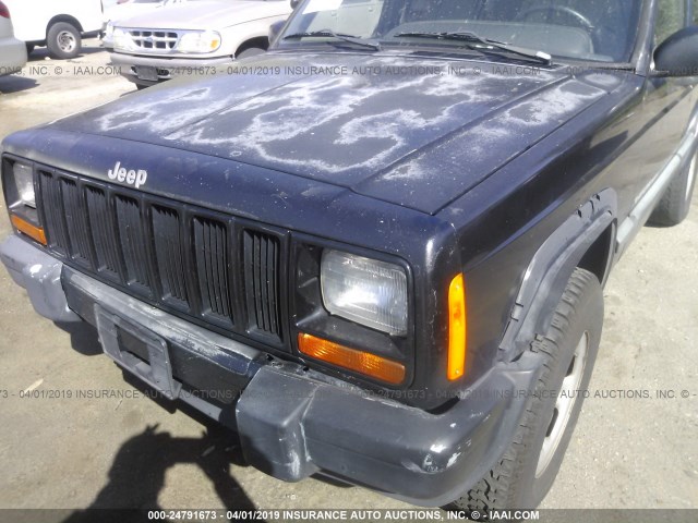 1J4FF68S3XL666211 - 1999 JEEP CHEROKEE SPORT/CLASSIC შავი ფოტო 6