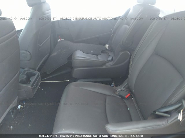 5FNRL6H78JB005551 - 2018 HONDA ODYSSEY EXL GRAY photo 8