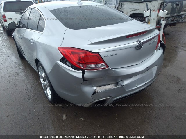 2G4GV5GV9D9176552 - 2013 BUICK REGAL GS SILVER photo 6