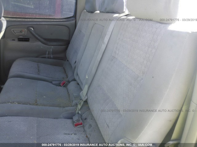 5TBET34106S513488 - 2006 TOYOTA TUNDRA DOUBLE CAB SR5 GRAY photo 8